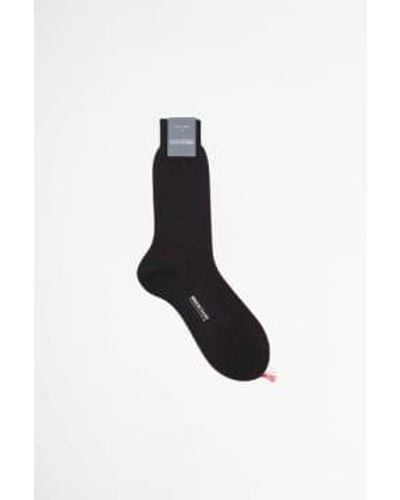 Bresciani Dotted Cotton Socks - Black