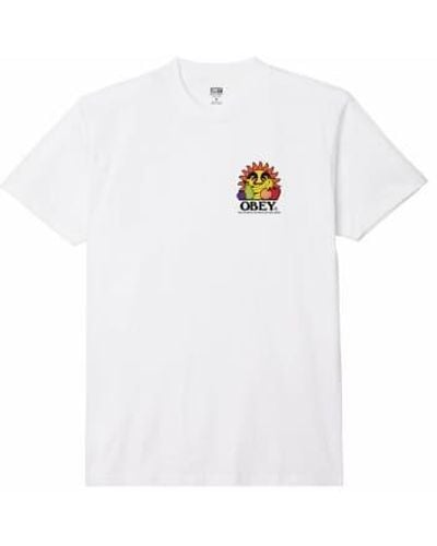 Obey The Future Is T Shirt - Bianco