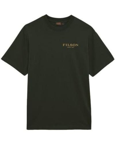 Filson Grenzgrafische t -shirt - Grün