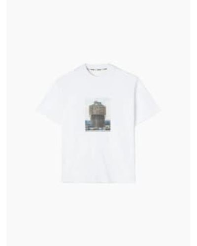 Sunnei Torre Velasca T Shirt Re Edition - Bianco