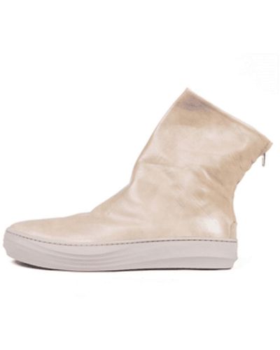 The Last Conspiracy Beige Pedro Leather Boots - Bianco
