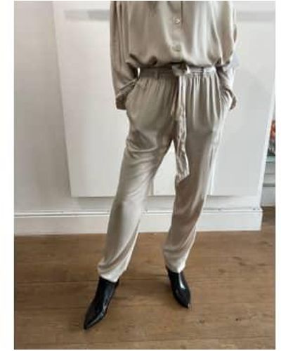 Bella Dahl Belted Trousers S / Ivory Chalk - Natural