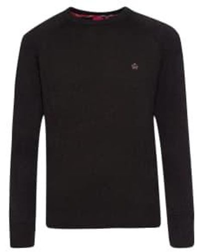 Merc London Berty Mineral Marl Sweater - Black