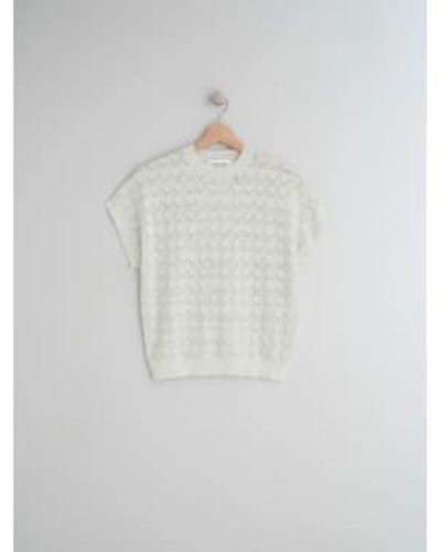indi & cold Water Loose Knitted Sweater Size Xs - White