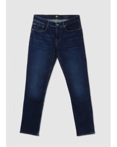 7 For All Mankind S Earthkind Stretch Tek Jeans - Blue