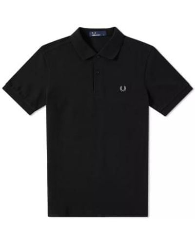 Fred Perry Slim fit plain polo - Negro