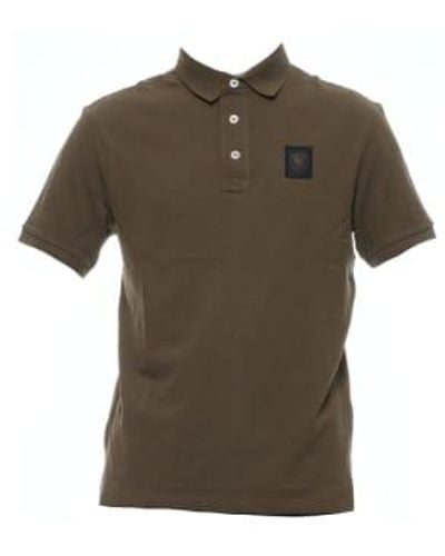 Blauer Polo-T-Shirt Man 24SBLUT02150 006801 685 - Grün