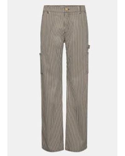 Sofie Schnoor Gitte Trousers Stripe Xs - Grey