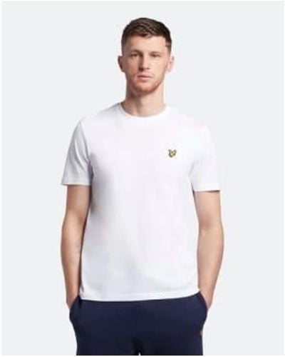 Lyle & Scott Plain T Shirt 1 - Bianco