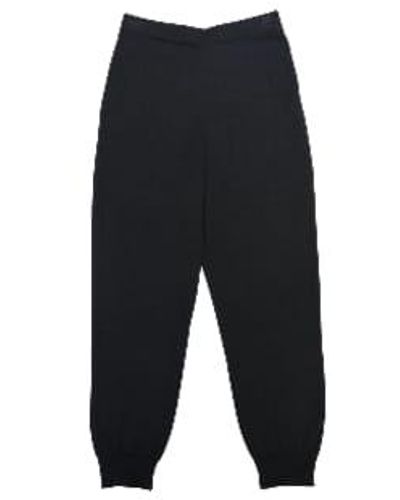 Diarte Egyptian Cotton Knitted Pants S - Black