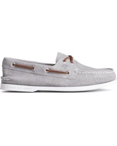 Sperry Top-Sider Topsider Authentic Original 2 Eye Suede - Bianco