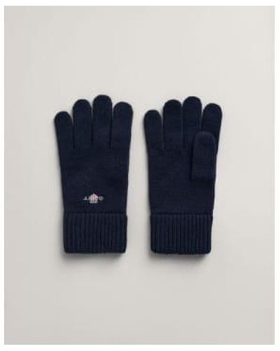 GANT Blue Shield Wool Gloves 9930003 410