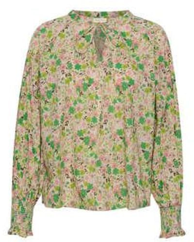 Part Two Flower Printed Namis Blouse 10 / - Green