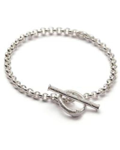 Rachel Entwistle Ouroboros chain bracelet - Métallisé