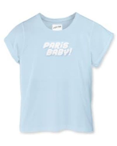 sept cinq Cotton Paris Baby T Shirt Cotton - Blue