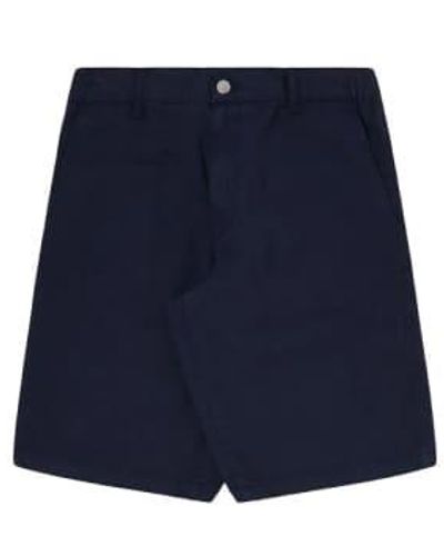Edwin Pantalones cortos de sarga gangis azul marítimo
