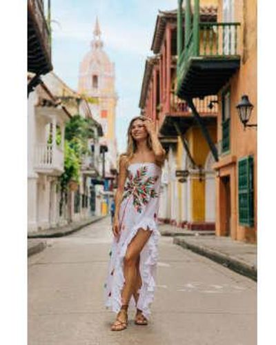 Sundress Moon Dress Cartagena - Bianco