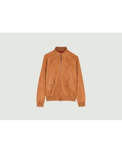 Baracuta G9 Suede Jacket - Orange