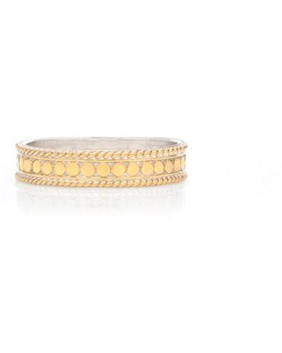 Anna Beck Classic Stacking Ring Gold 1 - Bianco