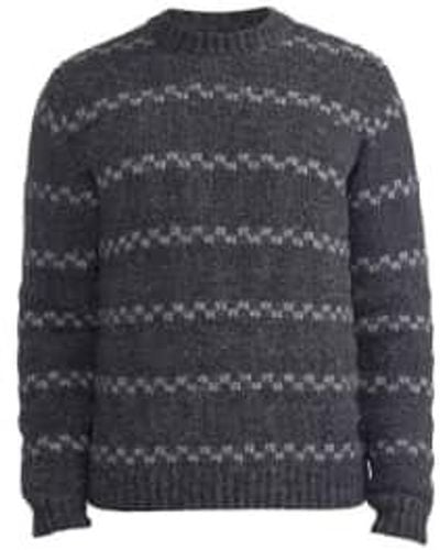 Holebrook Patterned Knit Gerhard Crew Xl - Gray