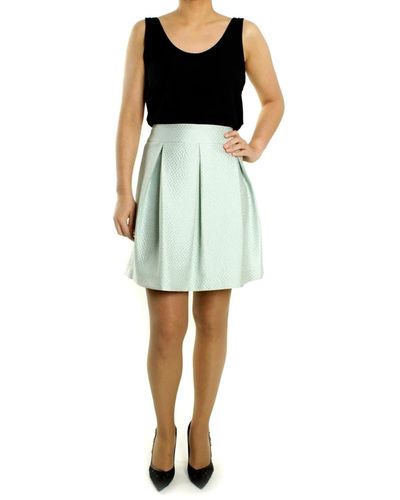 Oky Coky Turquoise Cotton And Polyester Skirt - Green