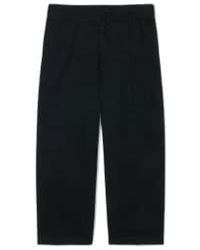 PARTIMENTO Belted Wide Trousers In Large - Black