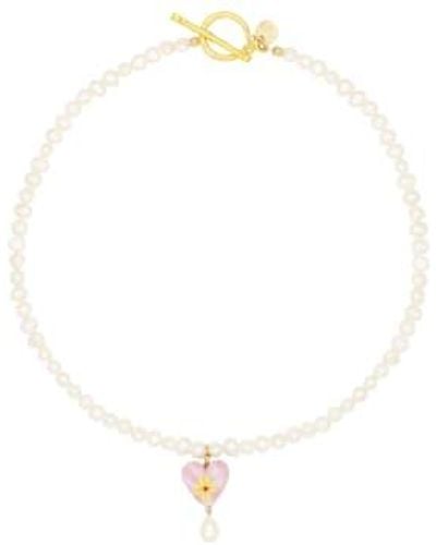 Margaux Studios Plainsong Pearl Necklace - White