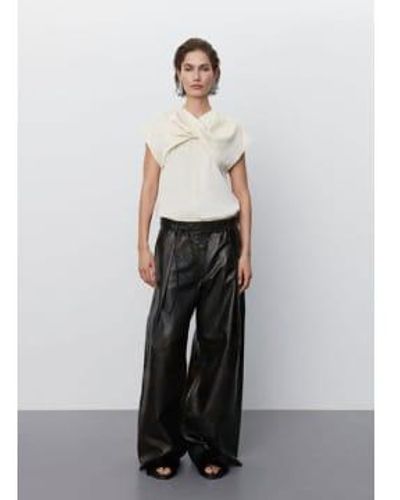 Day Birger et Mikkelsen Ricardo Sleek Leather Trousers 8 - White