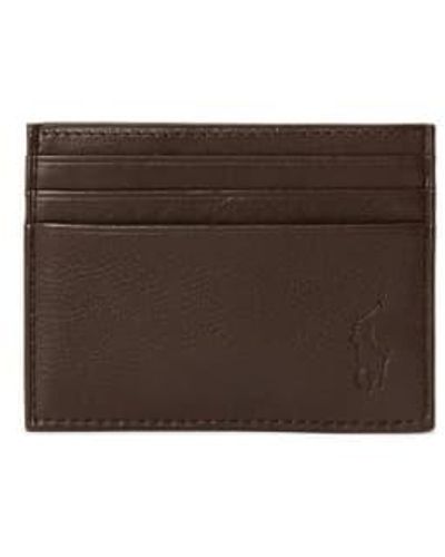 Ralph Lauren Case Smooth Leather Multi Card One Size - Brown