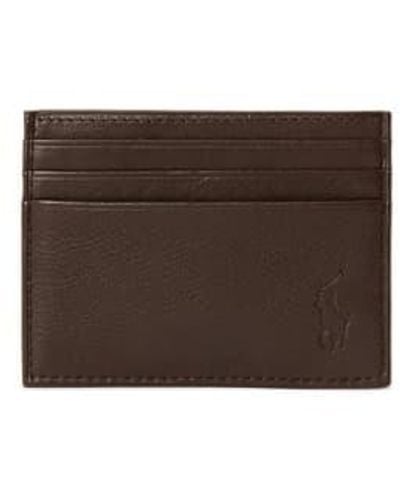 Ralph Lauren Case Smooth Leather Multi Card One Size - Brown