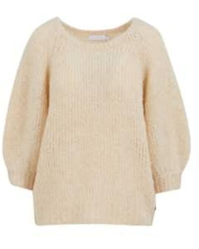 COSTER COPENHAGEN Knit With Wide Sleeves Oat Uk 8 - Natural