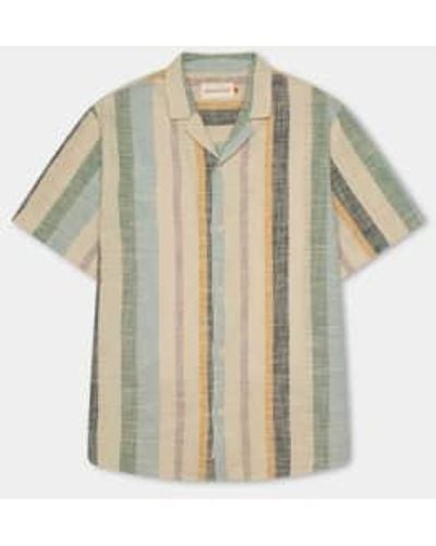 Revolution Dust Short Sleeved Cuban Shirt Xl - Green