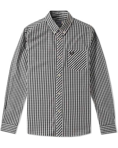 Fred Perry Reissues Gingham Shirt Black - Multicolor