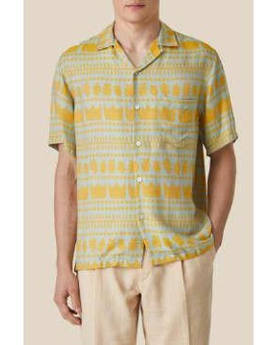 Portuguese Flannel Camisa amarilla l barça - Amarillo