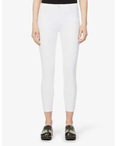 PAIGE Hoxton Crop Jeans- Crisp White