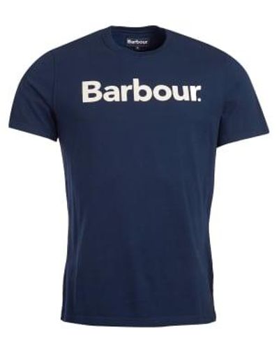 Barbour Logo T-shirt New Navy Xl - Blue