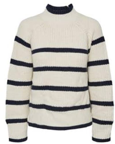 Y.A.S Maja strickte Pullover - Grau