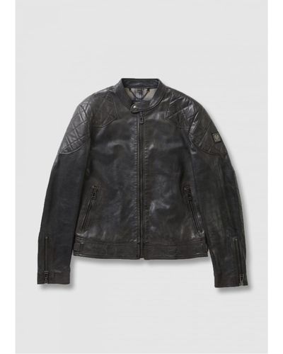 Belstaff S Outlaw Leather Jacket - Black