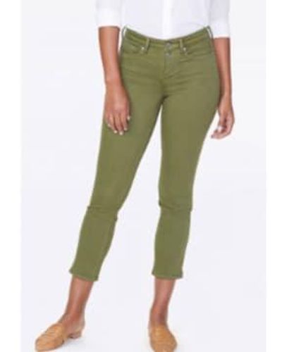 NYDJ Sheri Slim Ankle Olivine Jeans Mfozsa 2827 8 - Green