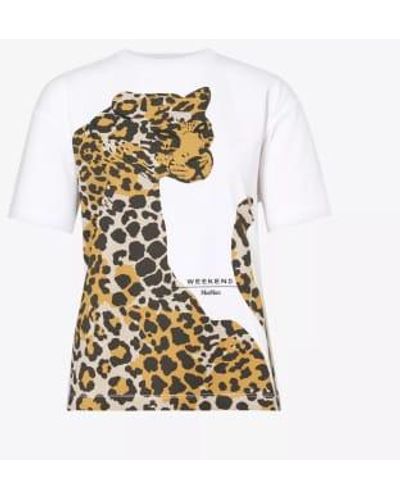 Weekend by Maxmara Viterbo Leopard T Shirt Xs - Metallic