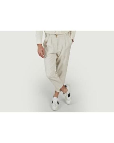 Olow Bajhan Swing Cotton Trousers 30 - White