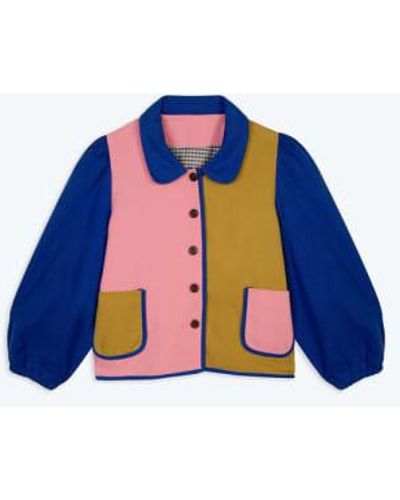 Lowie Colourblock Neat Jacket S - Blue