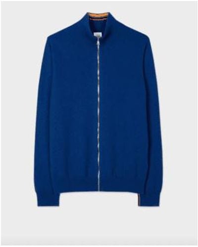 Paul Smith Cobalt Cashmere Cardigan Size M - Blue