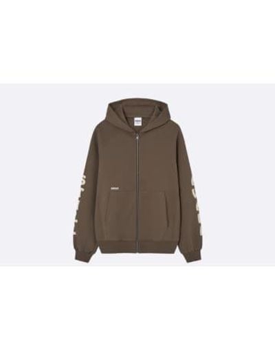 Nwhr Tao zipper hoodie - Marrón