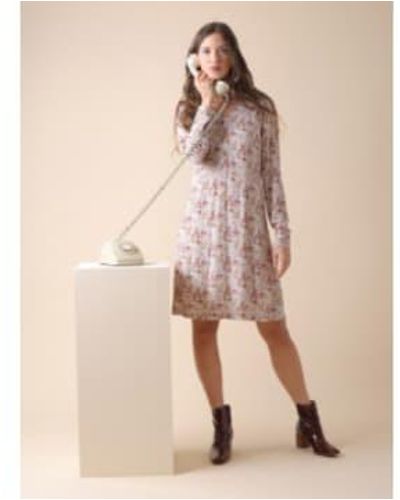 indi & cold Alice Floral Dress Size S - Brown