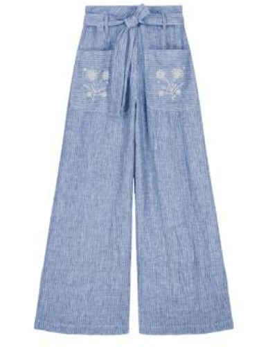 Louise Misha Virgila Stripes Trousers 36 - Blue