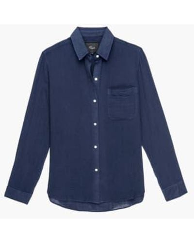 Rails Ellis coton chemise - Bleu