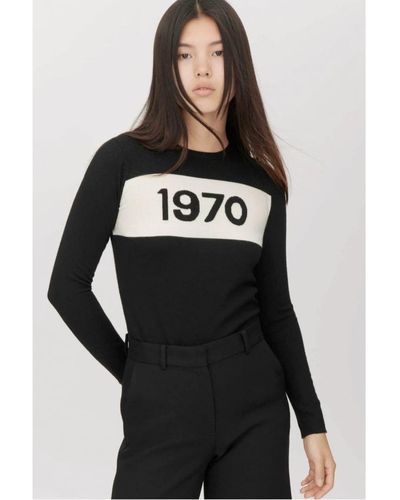Bella Freud 1970 Merino Sweater - Black