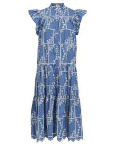 Object Chinna Embroidered / Cloud Dress - Blue