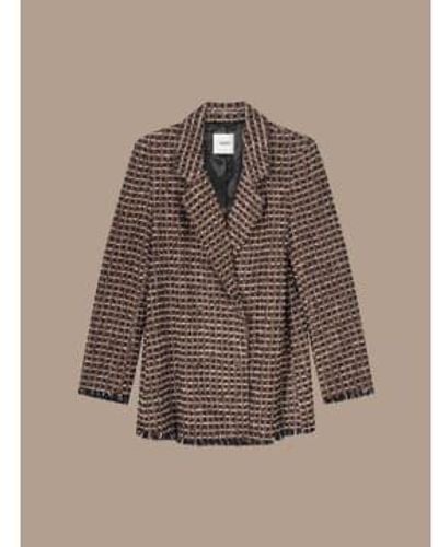 Summum Tweed check blazer - Marrón